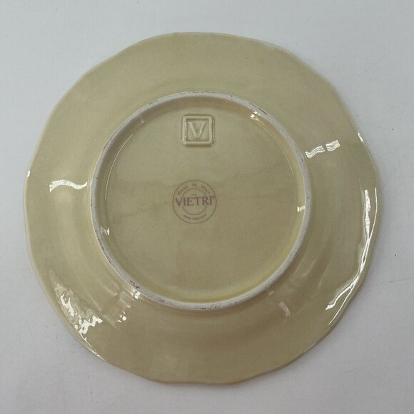 VIETRI ETRUSCA 8 1/2 SALAD BREAD CHARGER PLATE POTTERY ITALIAN - Picture 9 of 9